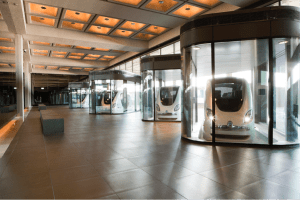 Figure 3: Masdar City's PRT lobby (Masdar Official, 2010).