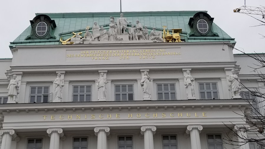 The original building on the TU Wien campus.
