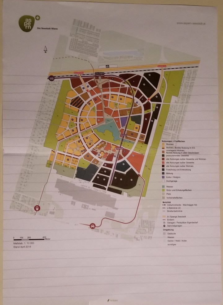 A map of the Aspern plan. Brighter colors indicate higher concentrations of housing.