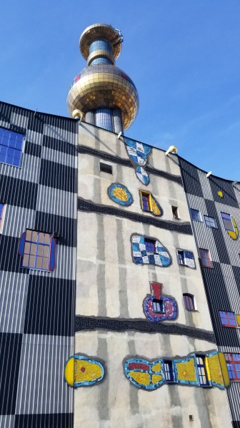 The district heating plant designed by Hundertwasser.