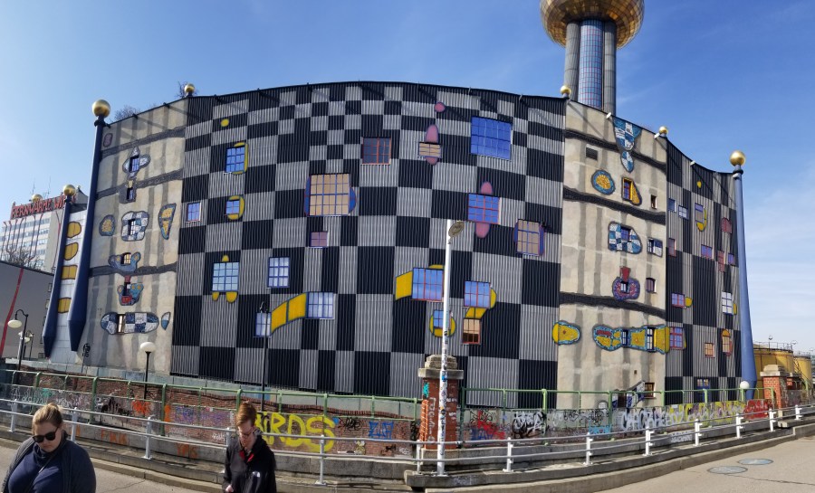 The district heating plant designed by Hundertwasser.
